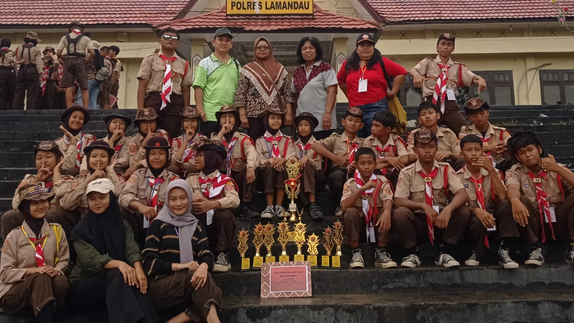 Tim Gudep 019-020 Dewa Ruci SMPN 1 Sematu Jaya (Juara Umum Lokhabara 6 Tahun 2024)